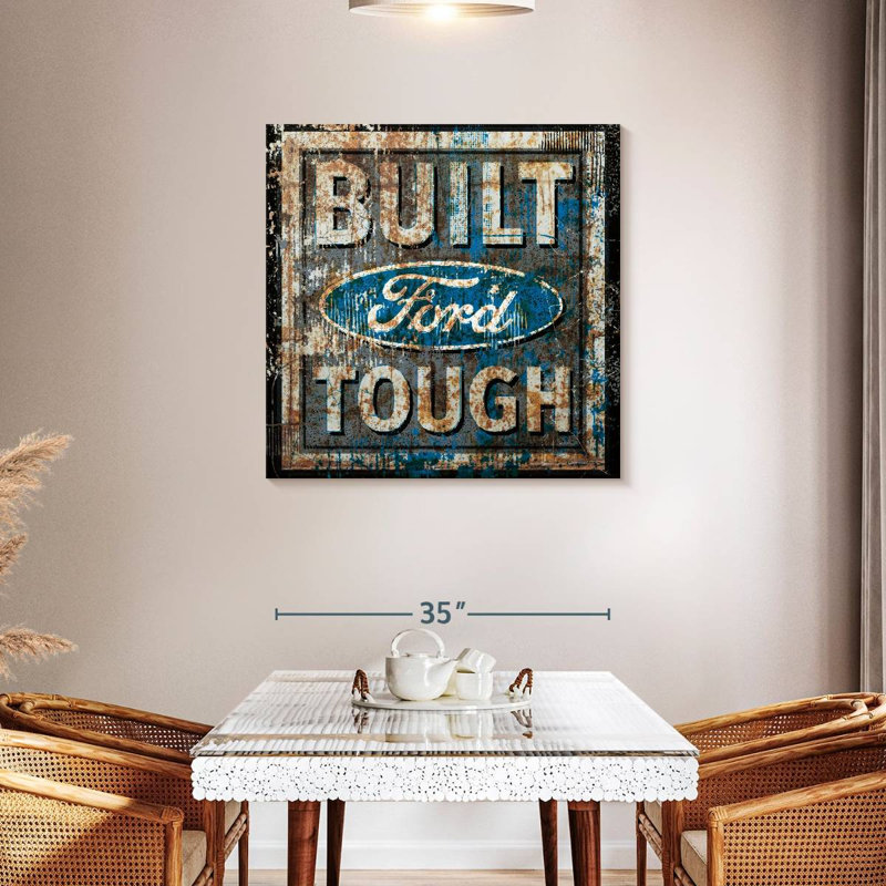 Plaque murale Kickelige Old Ford, H 36 po x l 36 po