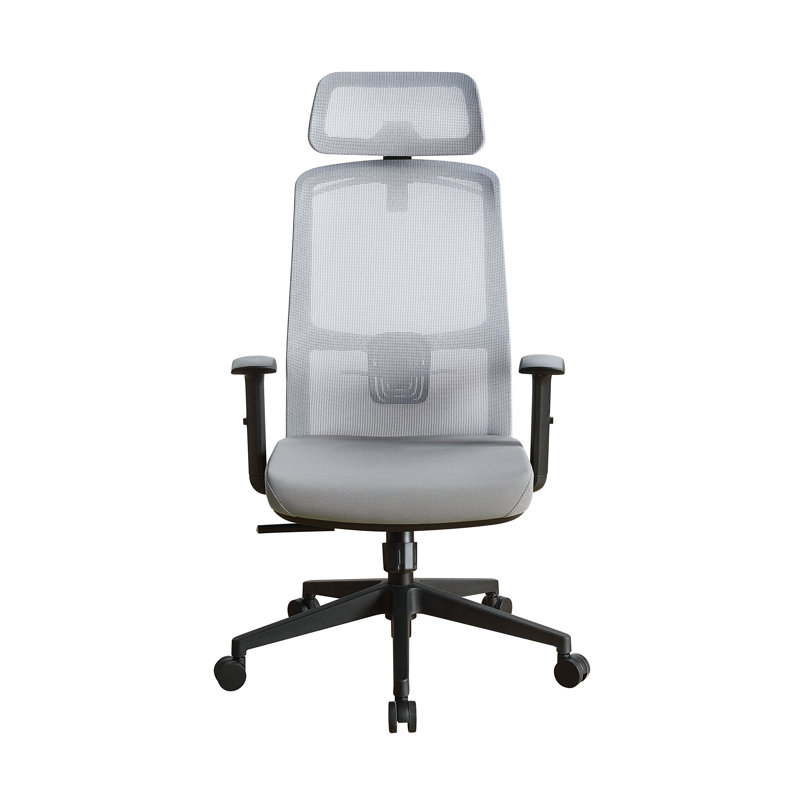 Mesh Gaming Chair with Headrest, Gray