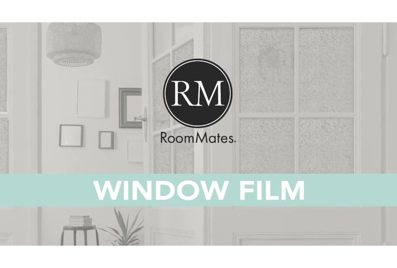 Mini Mosaic Clear Vinyl Privacy Window Film, 17.8" x 78.7"