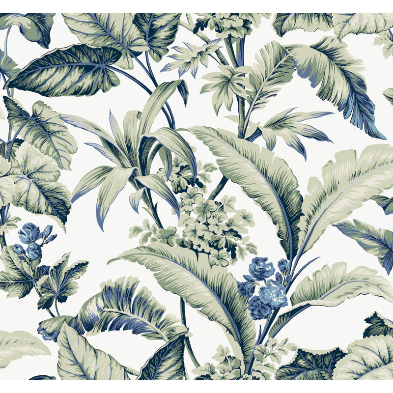 Mystic Isle Floral Wallpaper Double Roll by Ronald Redding, Multicolor