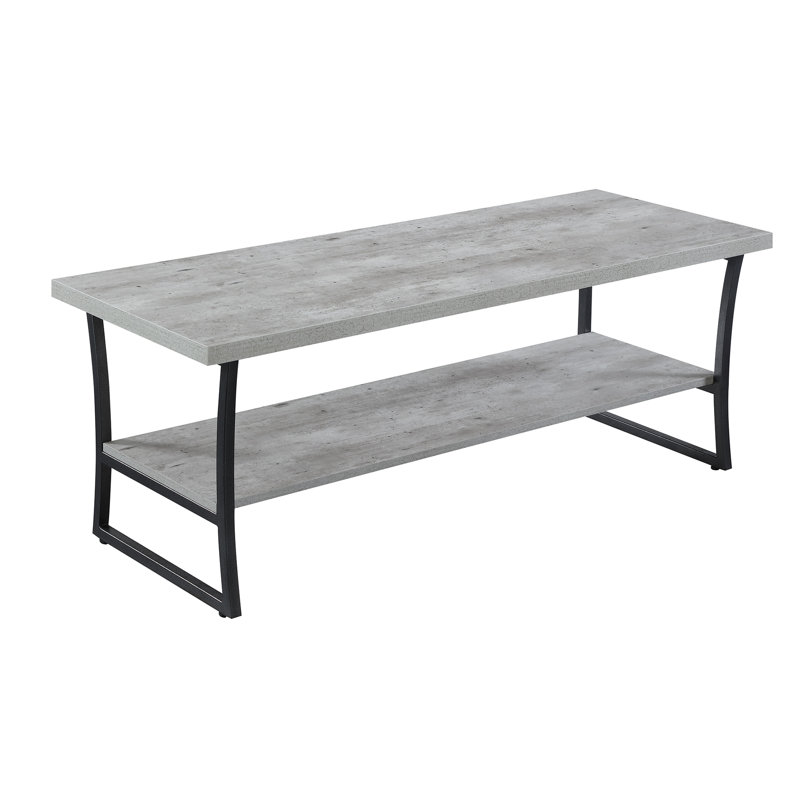 Table basse Mariska, Faux bouleau / gris ardoise