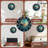 Ocean Waves Clock Surreal Sunset Cityscape Art