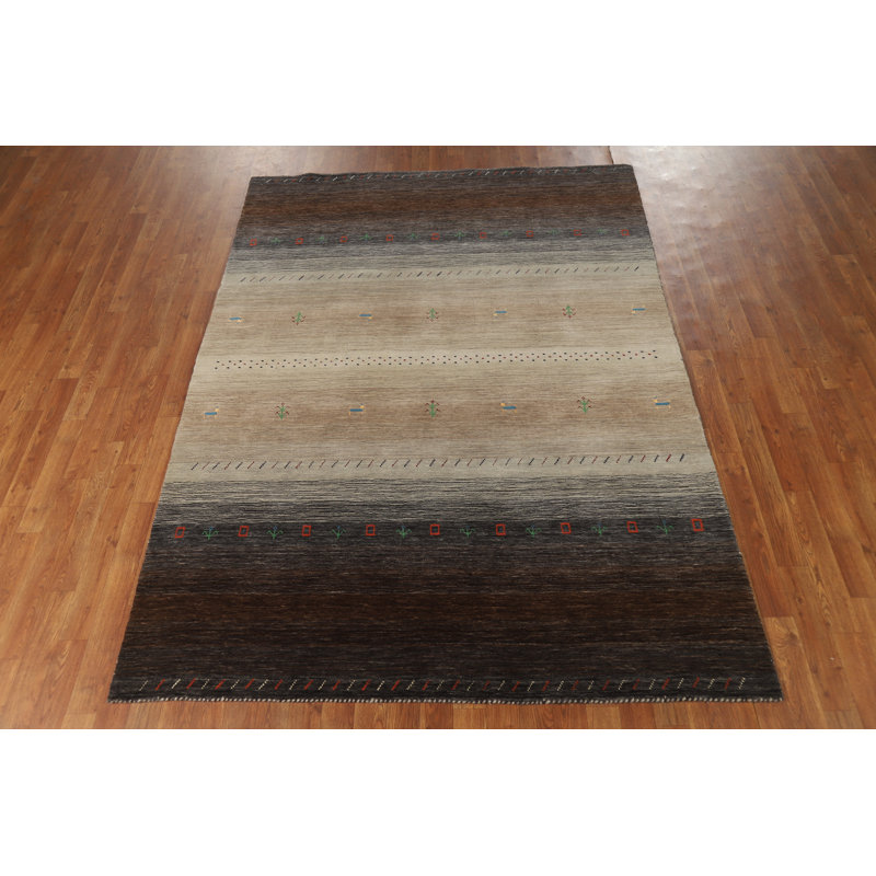 Handmade Gabbeh Oriental Area Rug 6x8