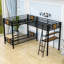Lit superposé simple au-dessus de simple et simple avec bureau intégré Reisinger