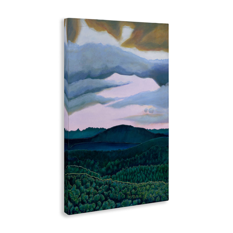 Toile de montagne, art mural sur toile par Sara Everett, H 30 po x l 20 po