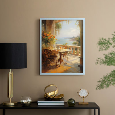Reproduction encadrée FLORAL Series DCCLIV - bois massif