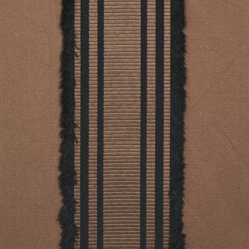 Senza Satin Stripe Fabric, Brown