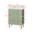 Petit meuble-lavabo 21,6 po avec lavabo en céramique, meuble-lavabo autoportant avec porte à fermeture en douceur, rangement sur le côté droit-330648942