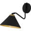 Applique murale 1 lumière noir mat Alterma
