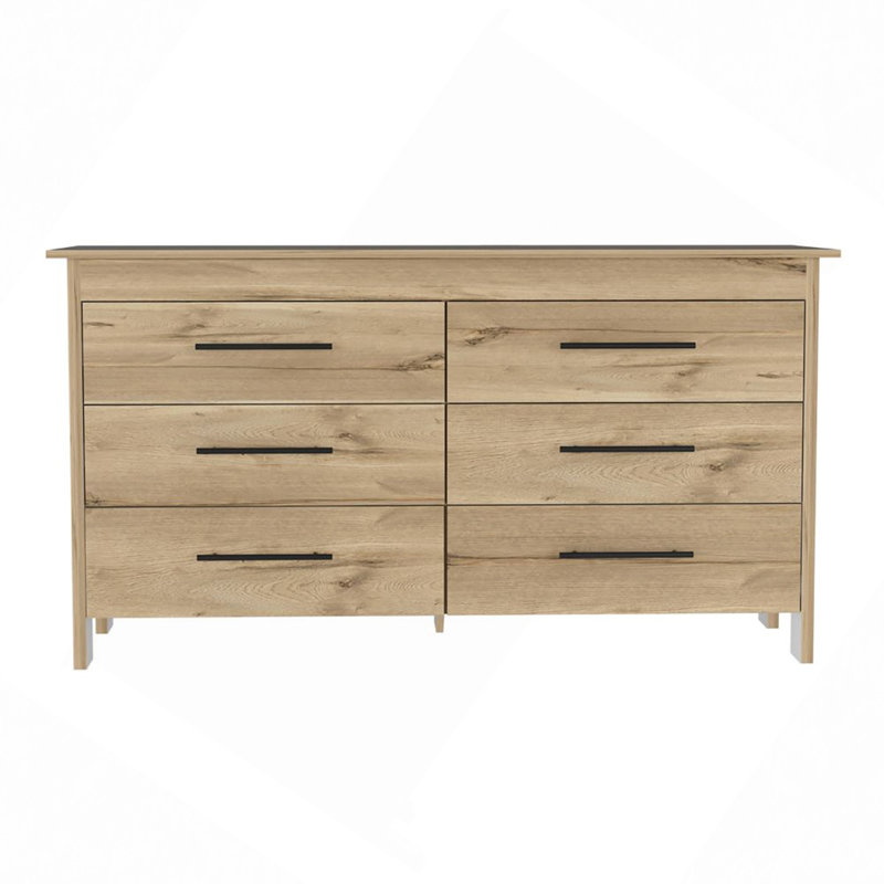Commode rectangulaire à 6 tiroirs Southington