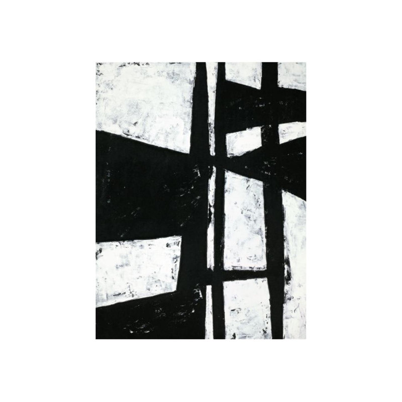 «Folded in II» par Sara Brown - Peinture, H 40 po x l 30 po x 1,5 po, Couche de verre