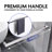  62” - 66" W x 77” H Double Sliding Frameless Glass Shower Doors |3/8" Thickened Clear Tempered Glass | Leak-Proof Precision | Durable Stainless-Steel Hardware | Easy Clean Glass -100146558