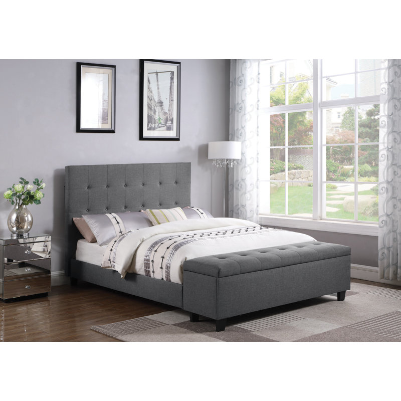 Upholstered Platform Storage Bed, Full
