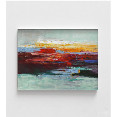 Abstract Rainbow Painting Print, Framed Rainbow Painting Wall Decor, Extra Large Wall Art Abstract Print, Framed Wall Art,Oversized Wall Art