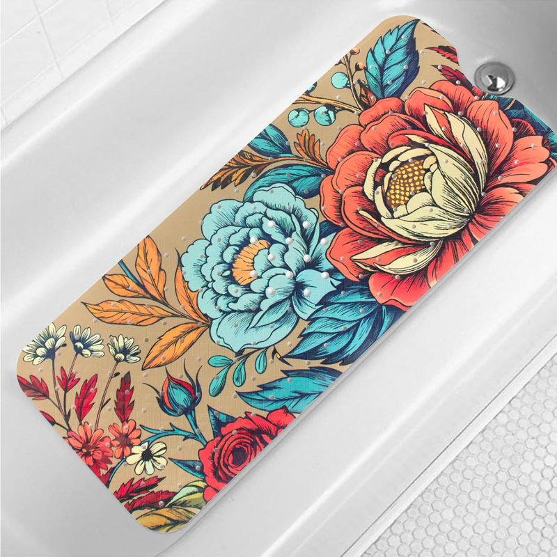 Tapis pour salle de bain 40 po x 16 po Boho