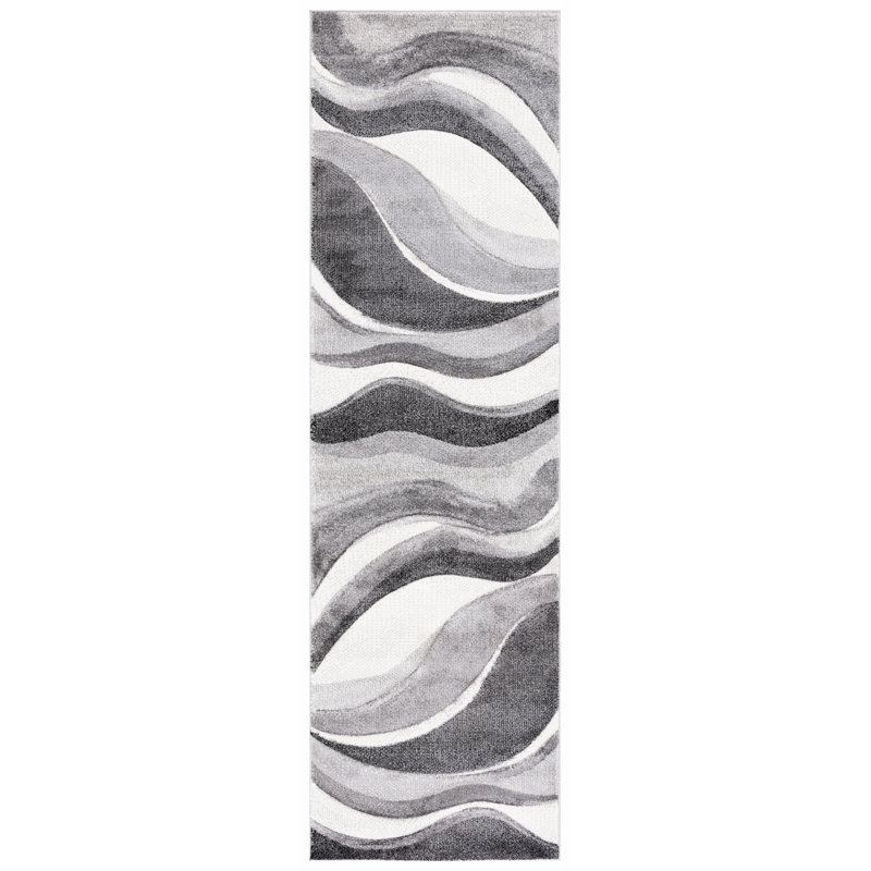 Tapis abstrait performance Vilica, Tapis de couloir 2 pi 3 po x 12 pi