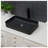 Hewei 13.5'' Black Ceramic Rectangular Vessel Bathroom Sink