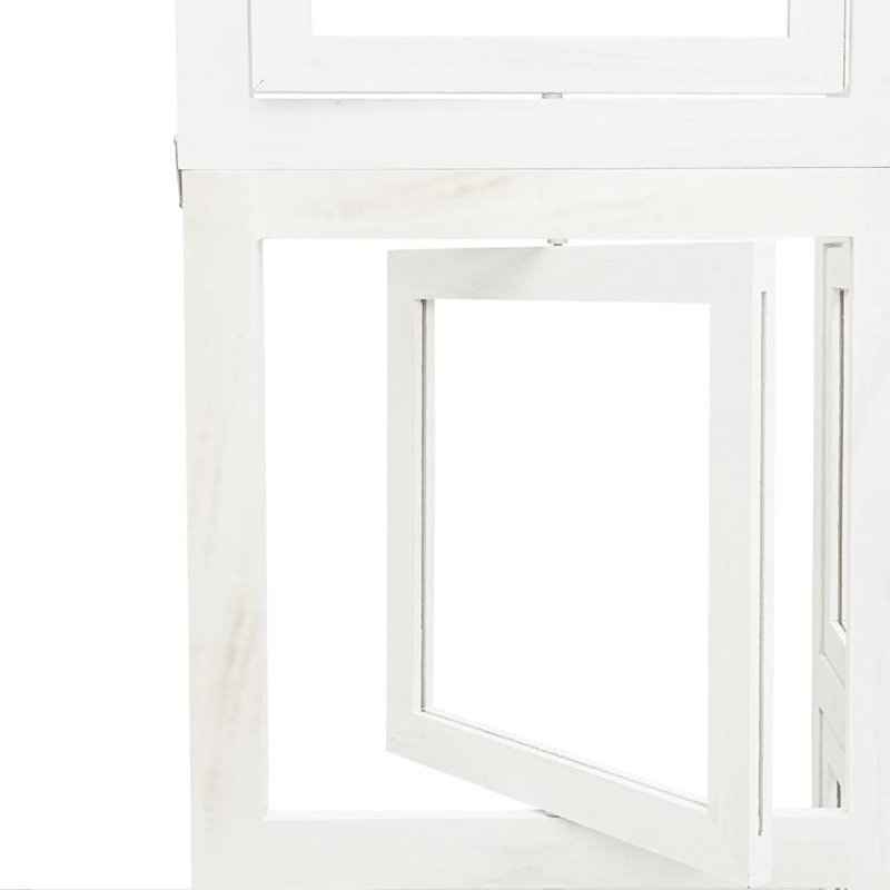 Hillsboro 180cm W 5 - Panel Solid Wood Folding Room Divider, 200cm H x 215cm W