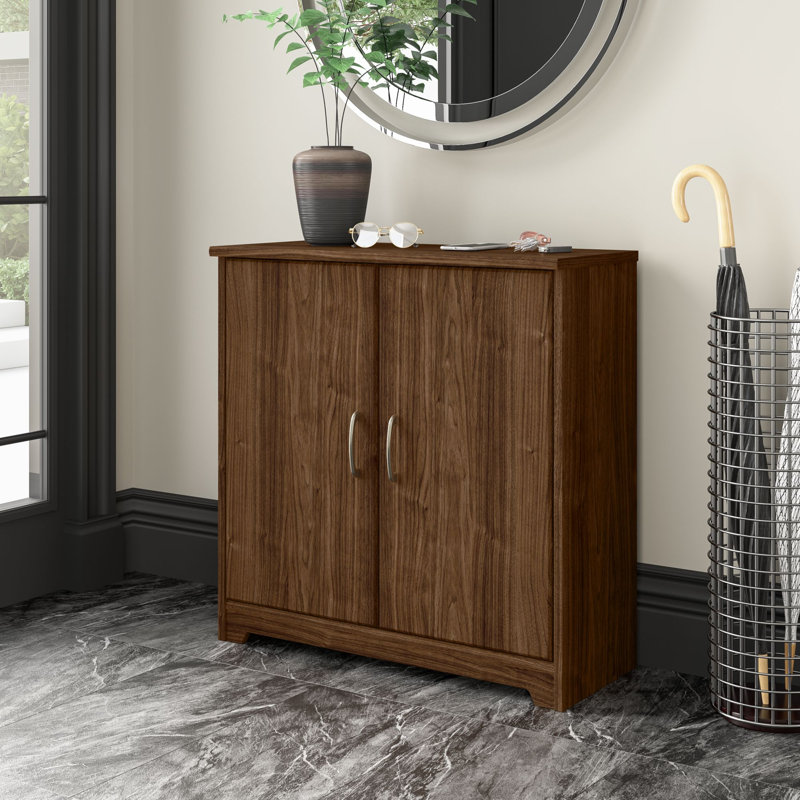 Armoire d'appoint 29,72 po de large Eivan, Noyer moderne