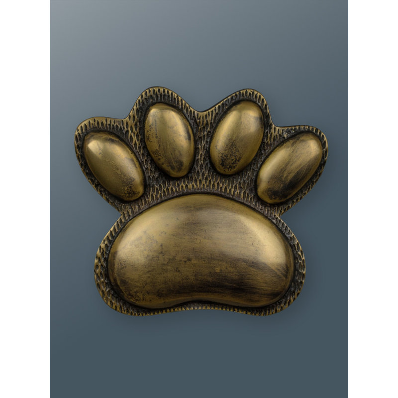 Nickel Paw Door Knocker, Bronze