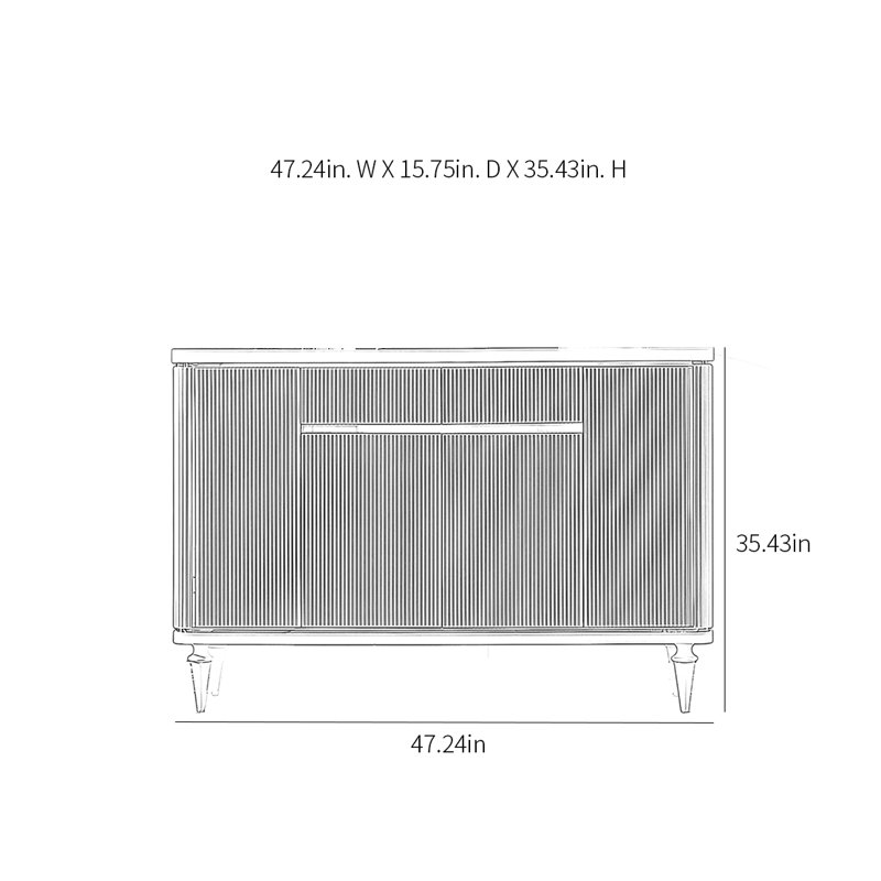 Buffet moderne grande capacité minimaliste