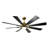 72 inch 8-Blade Ceiling Fan with LED Light Remote App Control Reversible Two-tone Fan Blades Black & Light Wood Grain-349259512-349259518