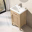 Meuble-lavabo simple 20 po avec comptoir en céramique Sebastiano-111465359