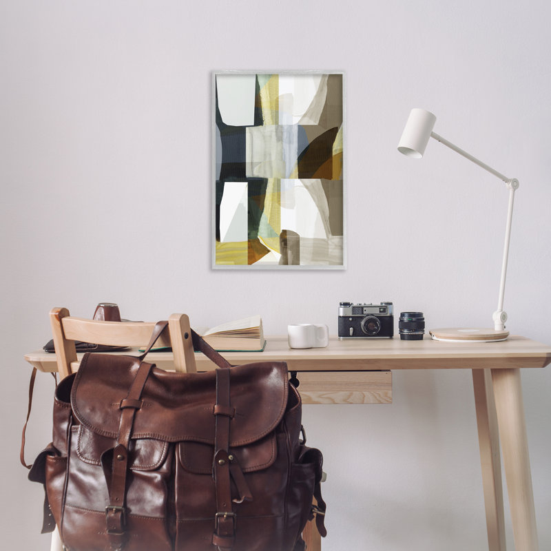 «Geometric with Blocks», art de la giclée encadrée par cartissi, Estampe numérique Farmhouse, H 30 po x l 20 po