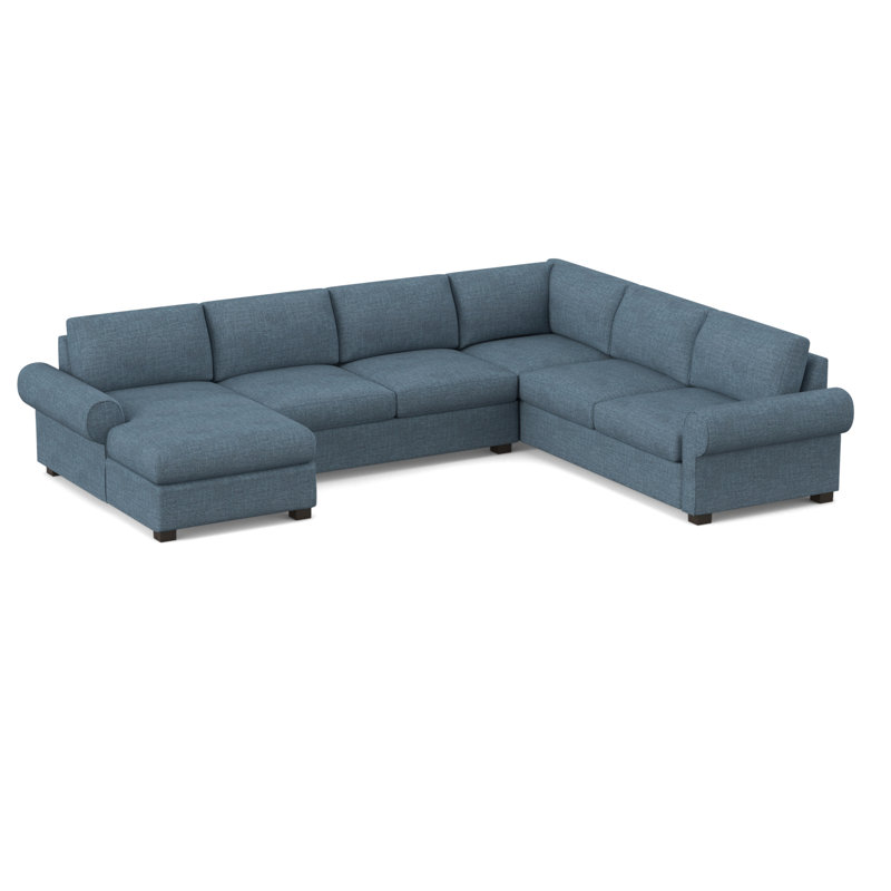 140" Wide Right Hand Facing Sleeper Corner Sectional, Hybrid, Archetype Anchor