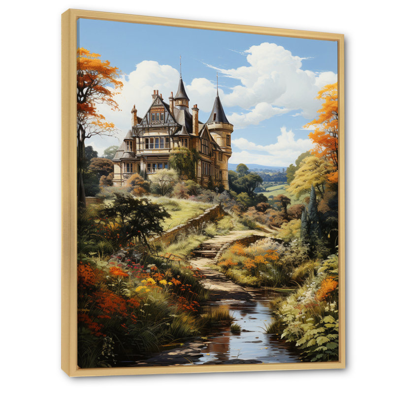 England England Blooming Gardensengland Landscape - vImpression sur toile, H 40 po x l 30 po x P 1,5 po