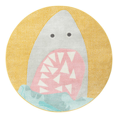 Unique Loom Sharks Whimsy Kids Rug