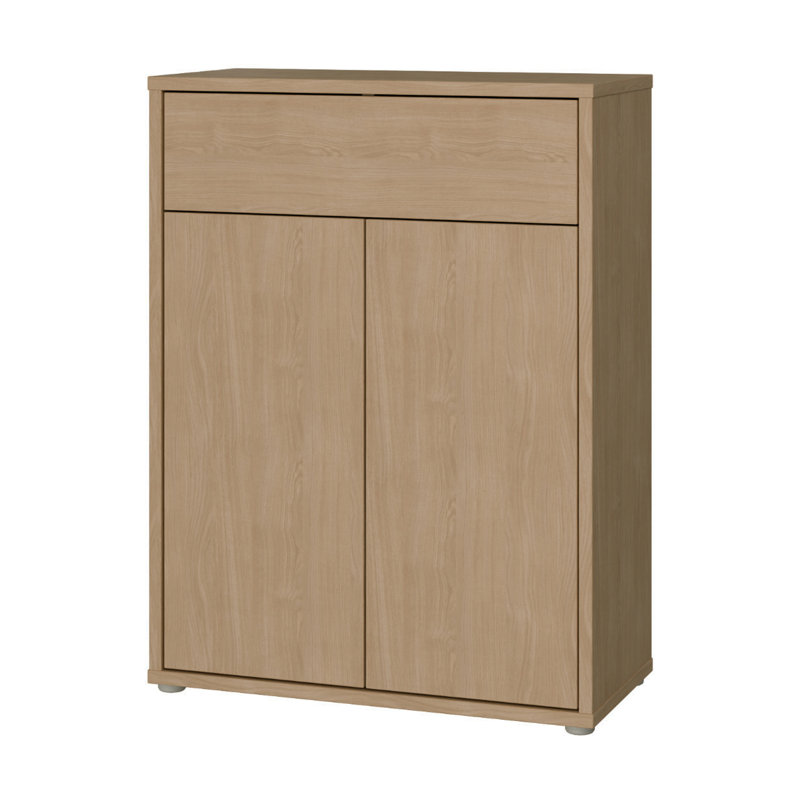 Saabir 9 Pair Shoe Storage Cabinet, Natural