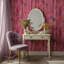 Papier peint libellules en bois rose, peinture murale bohémienne