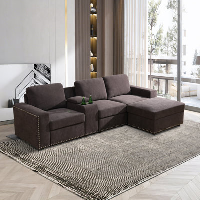 Canapé modulaire en flanelle de salon Leshanda