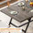 Lelan Farmhouse Dining Table with Heavy Duty Metal Legs for 4-6 People-735530503
