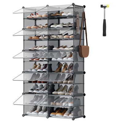 40 Pair Stackable Shoe Rack