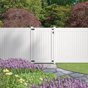 Dover/Overland White Vinyl Fence Gate Conversion Kit