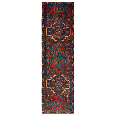 Bettee One-of-a-Kind Runner 3'3" X 11'4" 1990s Runner Wool Area Rug