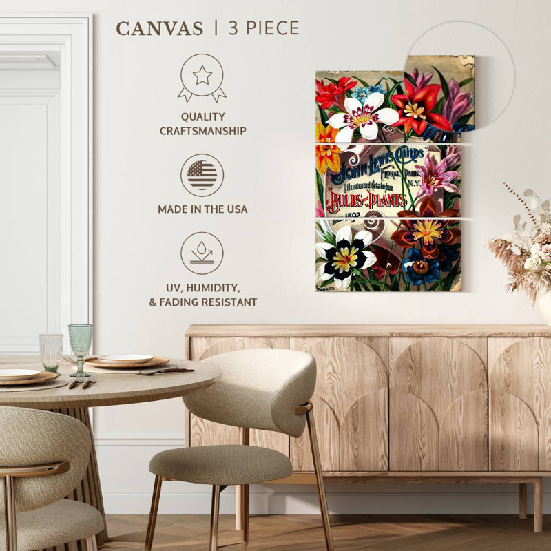 Harnek Flower Seed Catalogs II, 50" H x 32" W