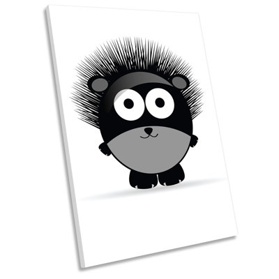 X0435 Cute Hedgehog Kids Room - Wrapped Canvas Print