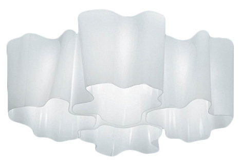 Logico Quadruple Nested 4-Light Semi Flush Mount, 8.25" H x 17.75" W x 13" D, Incandescent