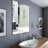 Oversized Vertical Horizontal Hanging Aluminum Framed Bathroom Wall Mount Mirror For Bedroom, Living Room-353599034-353599033