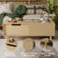Table basse de 47 po en bois naturel avec tiroir