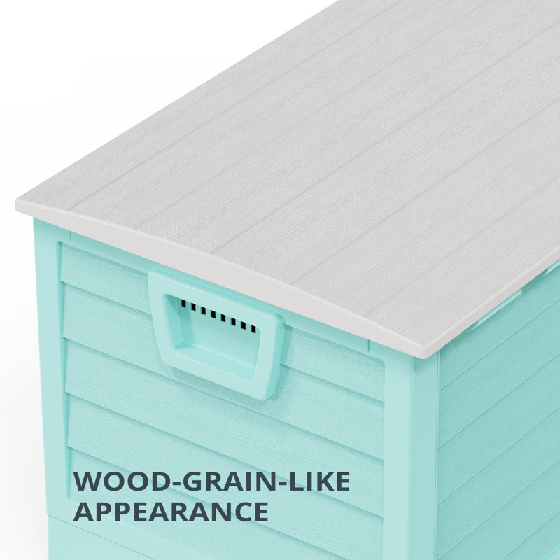 Couvercle de rangement extérieur pliable 75 gallons, Gris clair/vert