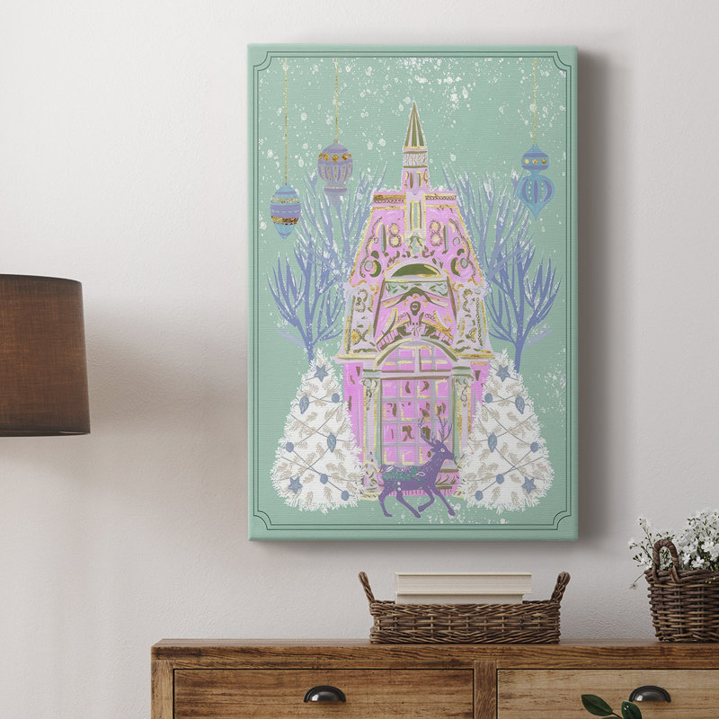 Winter Holidays I -Custom Wrapped Gallery Cavas, 18" H x 12" W
