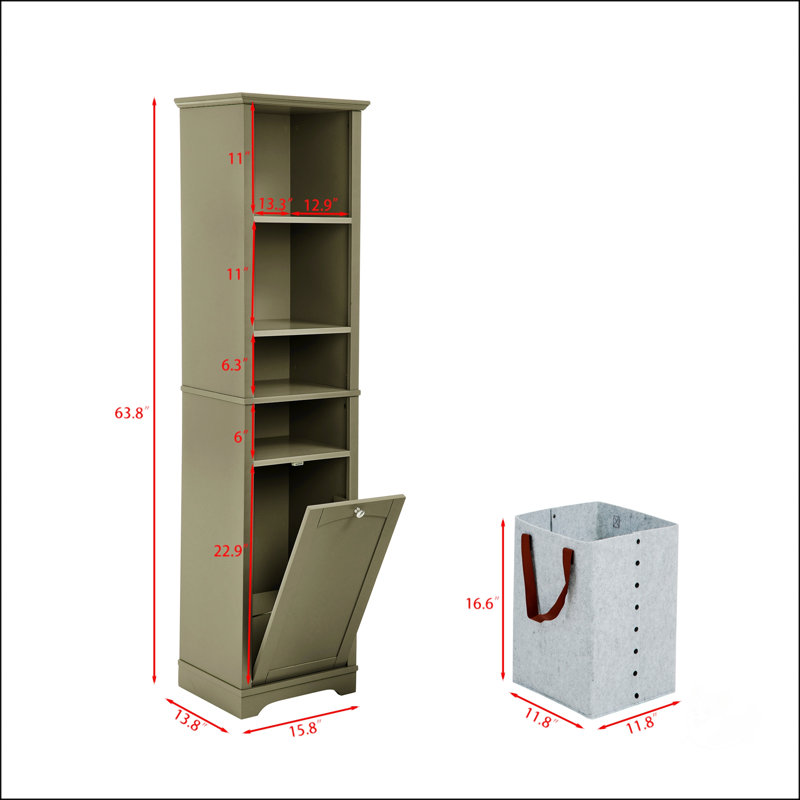 Armoire de rangement haute 64 po
