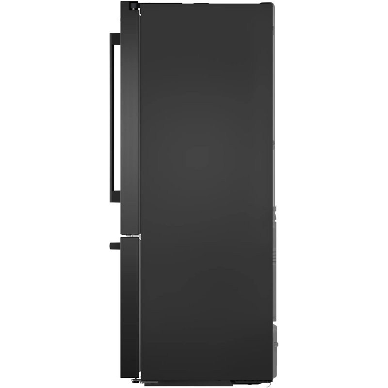 Free-Standing Fridge-Freezer, Black Stainless Steel