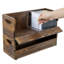 Ensemble de 2 rangements de CD et DVD empilables en bois