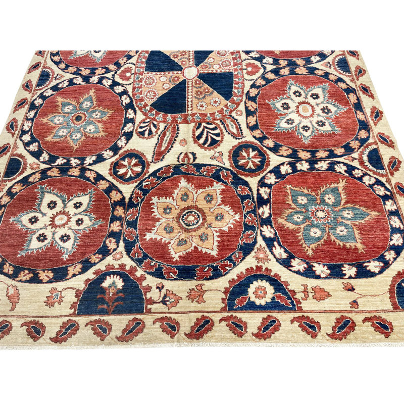 One-of-a-Kind 6'7" X 9'7" New Age Wool Area Rug in