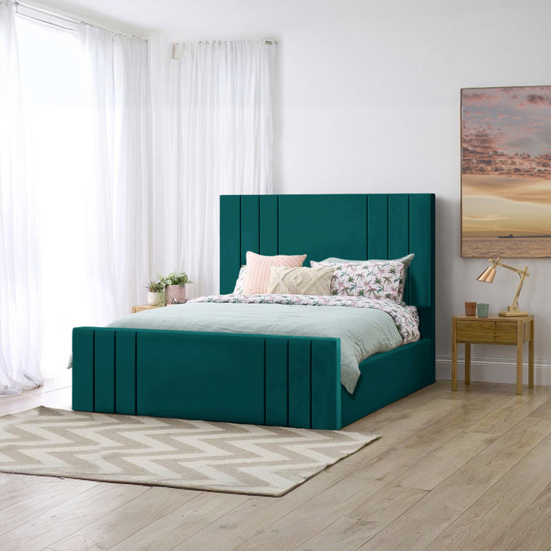 Bandur Upholstered Ottoman Storage Bed, Mallard, Super King (6')